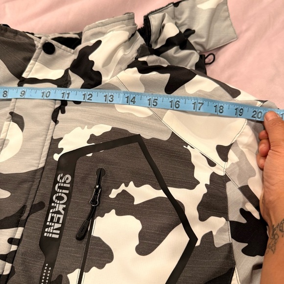 Suokeni Men's Black and Gray Camouflage Ski Jacket med - Picture 11 of 16